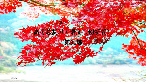 高考语文一轮复习小题快练第31练课件(含解析)高三全册语文课件