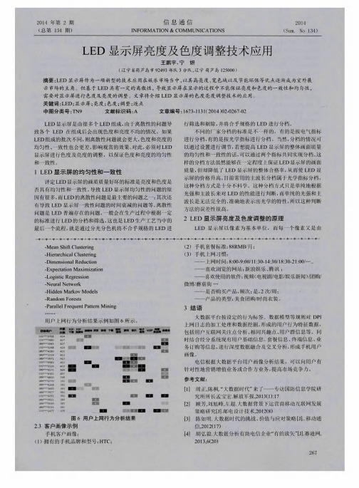 LED显示屏亮度及色度调整技术应用