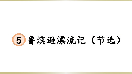 六年级下册鲁滨逊漂流记 人教部编版 实用PPT