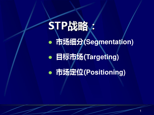 STP营销战略策划