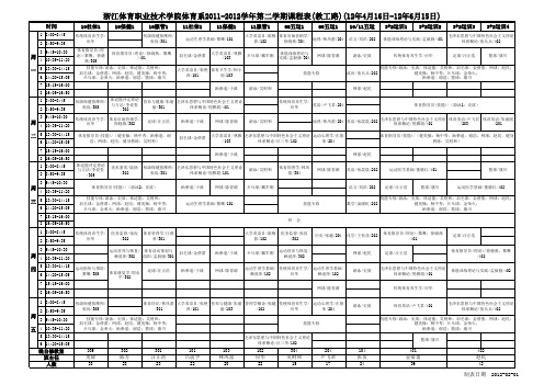 2011-2012学年第二学期(教工路后半学期) v2.0