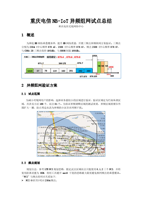 案例-重庆电信NB-IoT异频组网试点总结