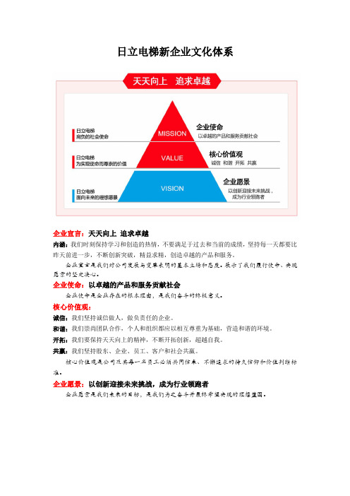 日立电梯新企业文化体系