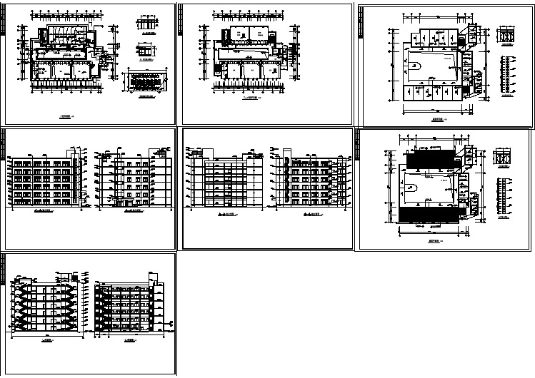 【设计图纸】医学院教学楼建筑施工图(精选CAD图例)