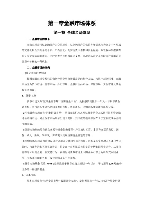 全球金融体系