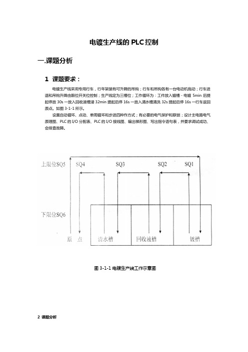 电镀生产线的PLC控制