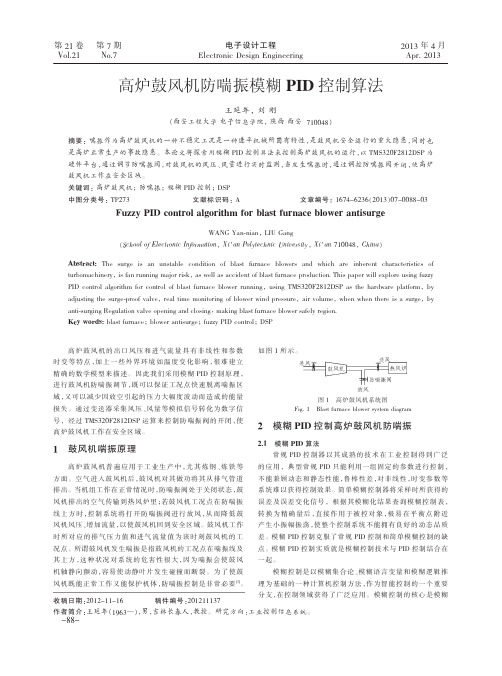 高炉鼓风机防喘振模糊PID控制算法