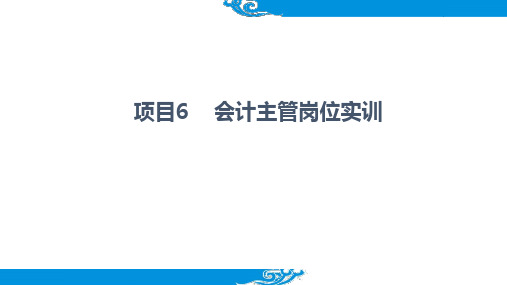 会计综合模拟实训  韩潇会计主管岗位