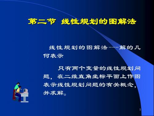 第二节线性规划的图解法线性规划的图解法---解的几何表示