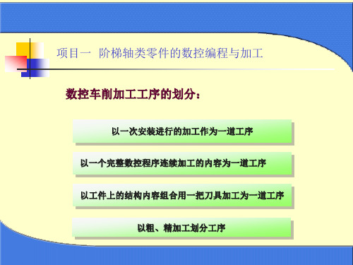 数控加工编程及操作：项目一阶梯轴类零件的数控编程与加工