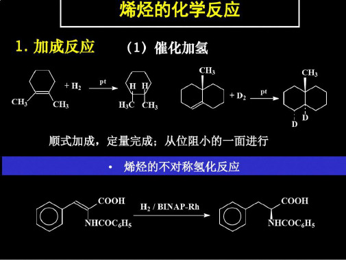 有机化学课件第三章烯烃