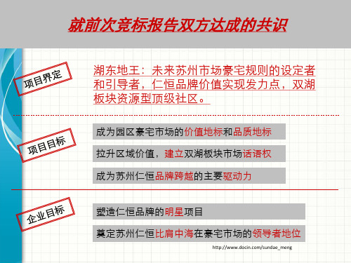 地产苏州湖东地王项目营销策略