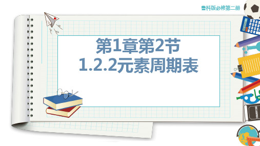 2021年高中化学新鲁科版必修第二册 1.2.2 元素周期表 课件