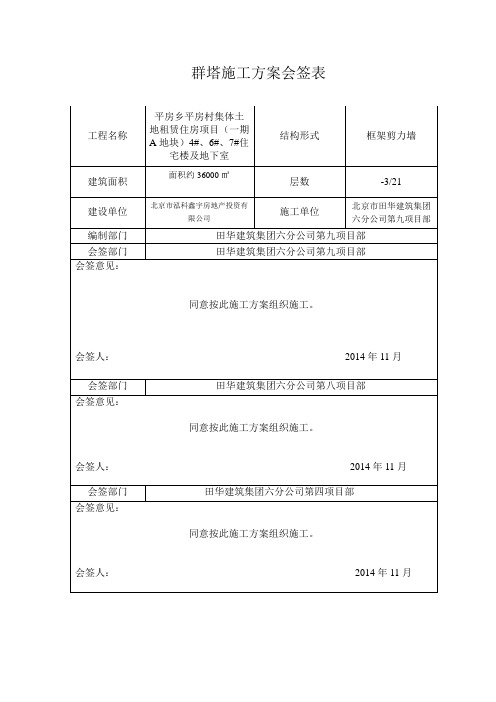 方案会签表