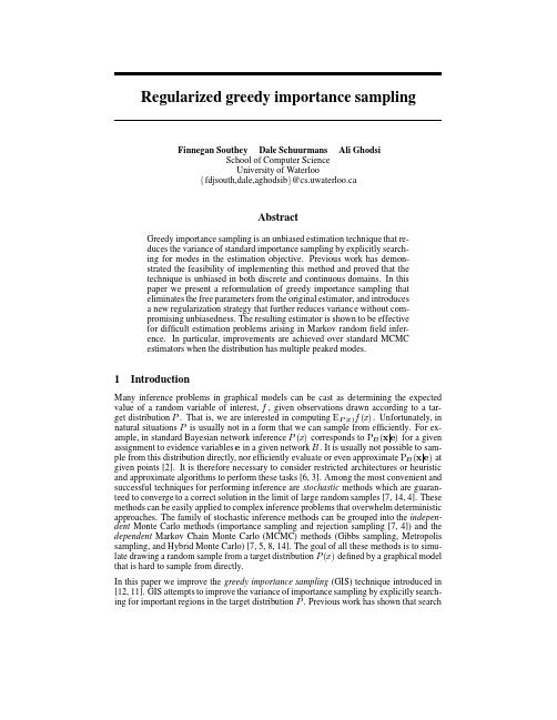 Greedy importance sampling