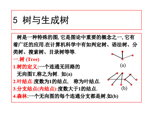 离散数学PPT课件 5树与生成树(ppt文档)