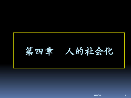 人的社会化PPT课件