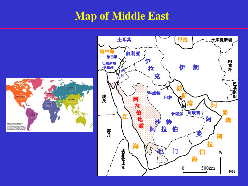 《全球油气分布》中东地区油气分布