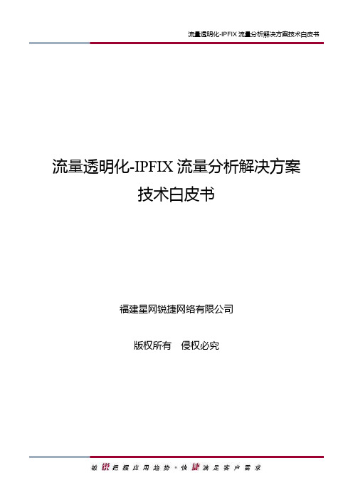 流量透明化-IPFIX流量分析解决方案技术白皮书