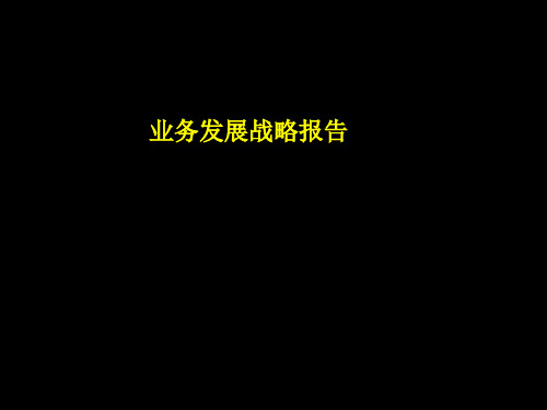 麦肯锡战略咨询报告