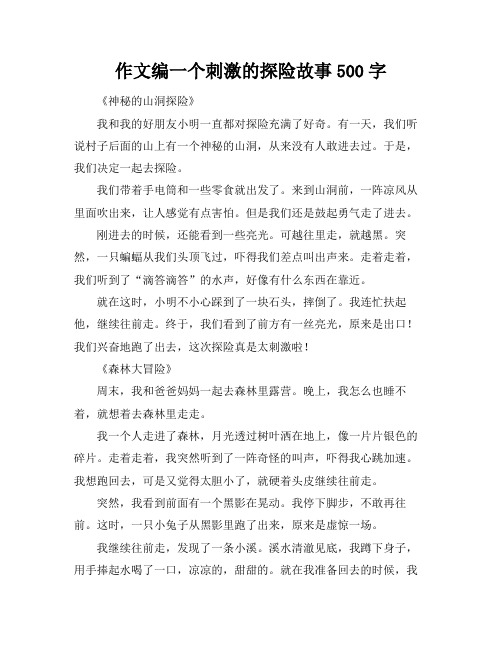 作文编一个刺激的探险故事500字