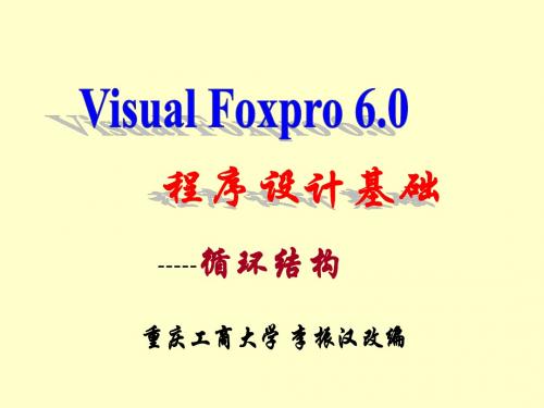 VFP第4、5部分(循环结构)