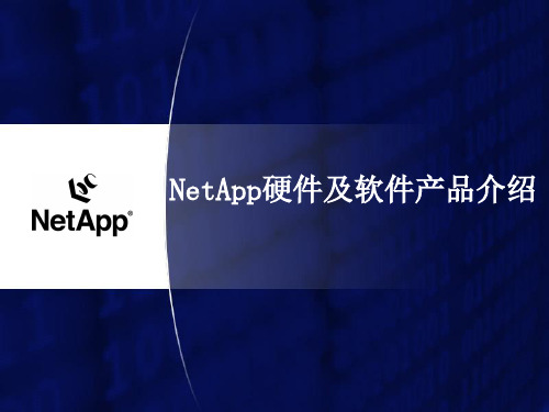 NetApp硬件及软件介绍