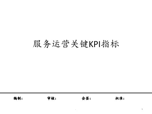 4S店售后运营指标解析PPT课件