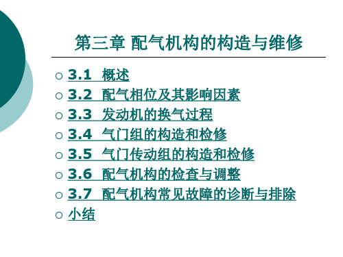 第三章 配气机构的构造与维修