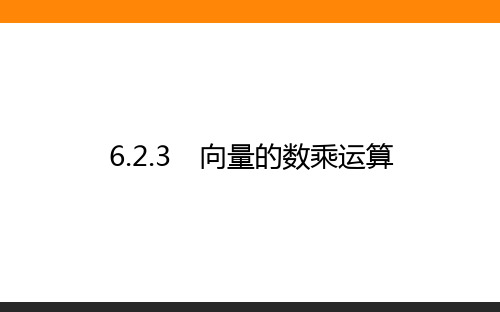 高中数学 必修2(人教版)6.2.3向量的数乘运算