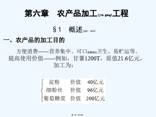 《农产品加工工程》PPT课件