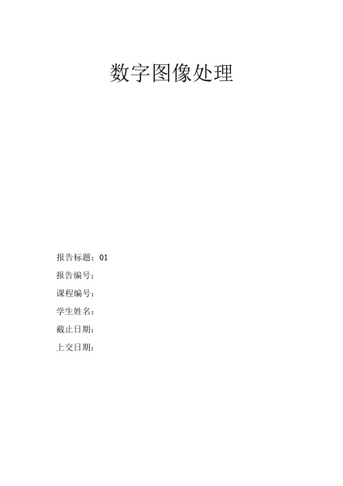 数字图像处理 作业1