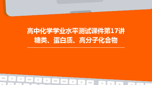 高中化学学业水平测试课件第17讲糖类、蛋白质、高分子化合物