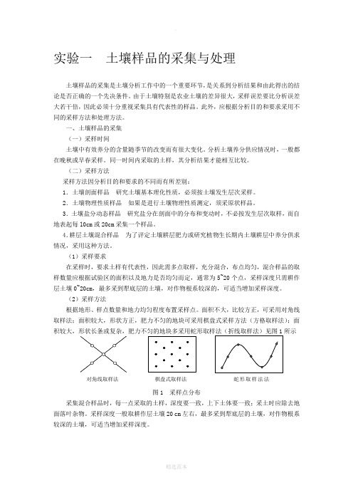 土壤样品采集与处理实验报告