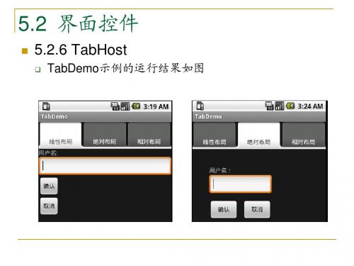 安卓系统Android应用程序开发PPT教材_第5章Android用户界面(10)