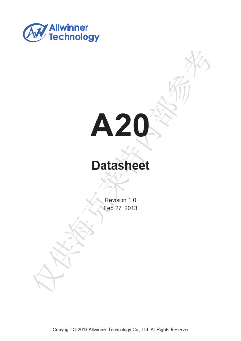 A20 Datasheet v1.0 20130227