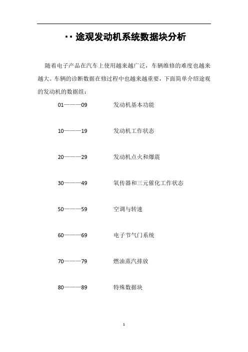 途观发动机数据分析