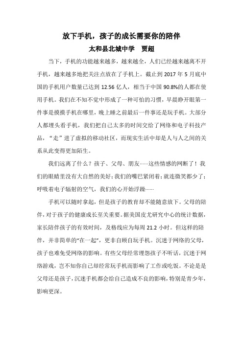 放下手机,孩子的成长需要你的陪伴111