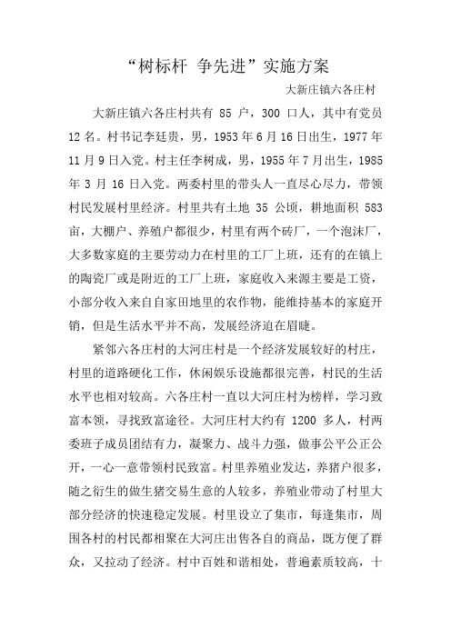 树标杆 争先进
