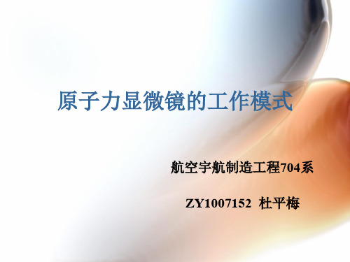 原子力学显微镜的工作模式