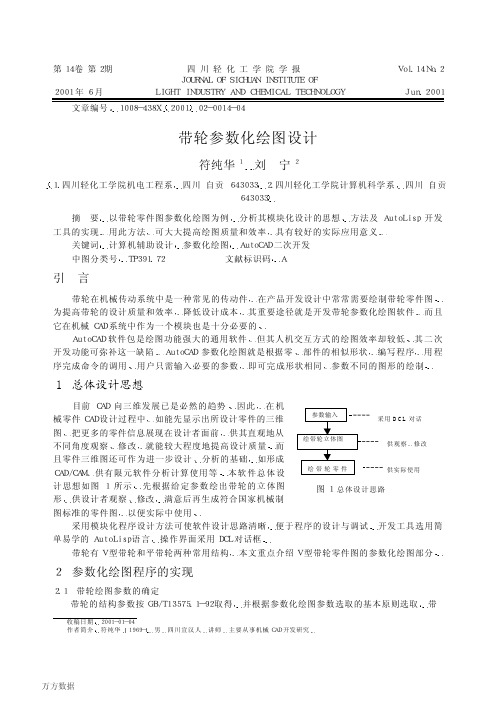 带轮参数化绘图设计