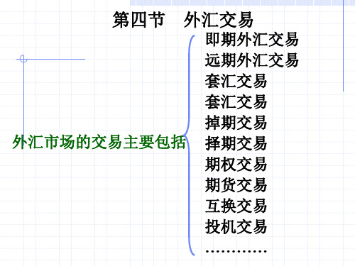 国际金融4-4外汇交易