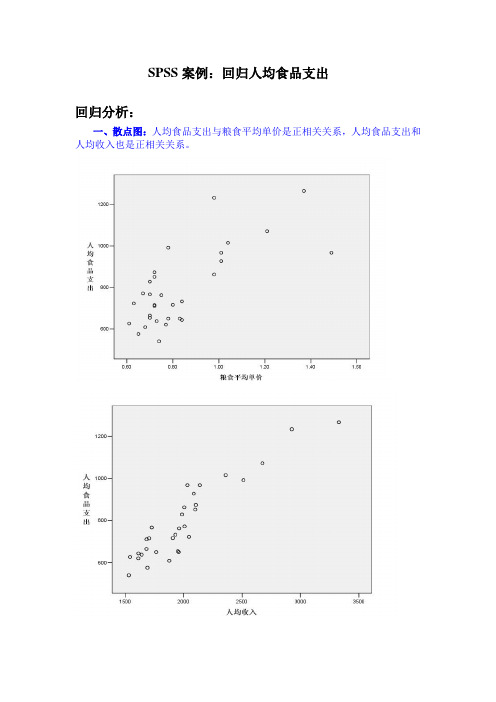 SPSS  软件应用  相关分析举例