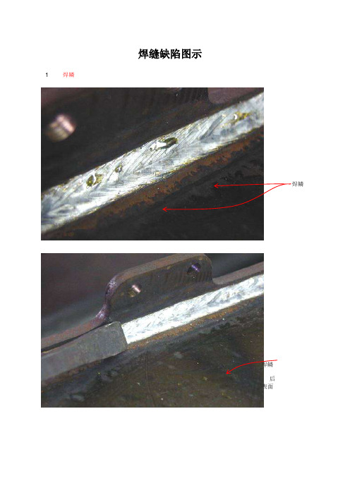 焊缝焊接缺陷示意图