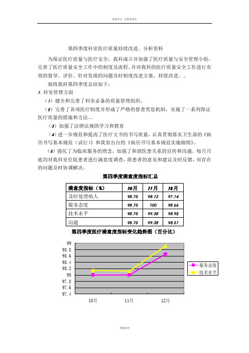 第四季度医疗质量安全管理与持续改进总结1 (1)