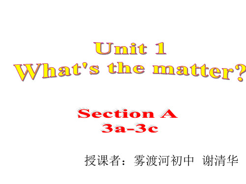 新目标八年级下册unit1sectiona课件3a-3c说课材料