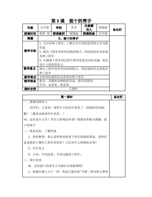 第3课  能干的帮手