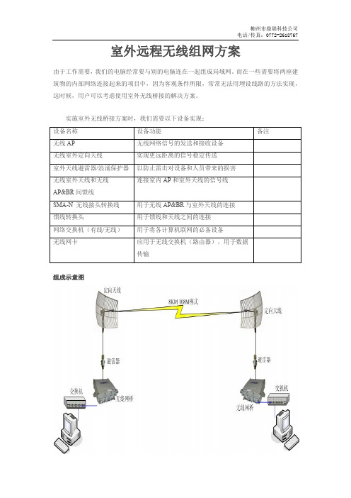 室外远程无线组网方案