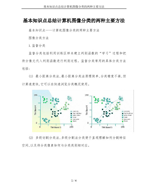 基本知识点总结计算机图像分类的两种主要方法