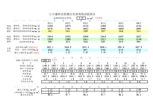 标准灌砂法测压实度(2011.6.1更新)